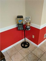 Vintage Gumball Machine On Stand