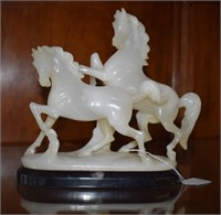 Carved Alabaster Horse Statuette