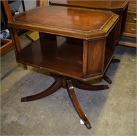 Vtg Two-Tier End Table by "Wehman's Tables"