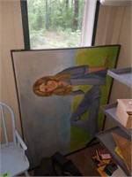 Large Painting on Canvas by Local Artist