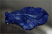 Carved Lapis Lazuli Koi Fish -