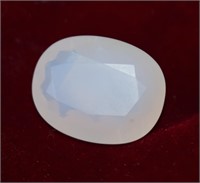 26.5ct White Fire Opal Faceted Gemstone