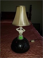Vintage Art Nouveau Lady Lamp