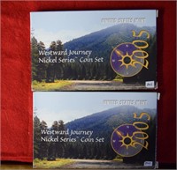 (2) 2005 Westward Journey Nickel Series Coin Sets