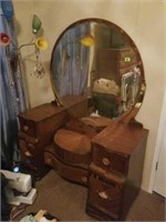 Antique Vanity dresser with mirror