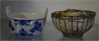 Small Vtg Delftware Bowl & Small Vtg Ceramic Bowl