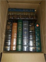 Lot of misc estate items Leatherbound Books