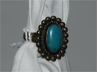 Sterling Silver and Turquoise Ring, Size 5