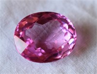 21.94ct Faceted Pink Sapphire Gemstone -