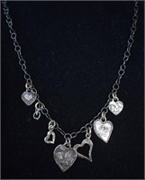 Vtg Sterling Silver Silpada #8460 Oxidized Heart
