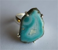 Sterling Silver Ring w/ Agate