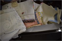 Large Collection of Hand Embroidered Linens