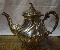 Vtg Marked Silver Tea Pot Marked 800