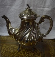 Vtg Marked Silver Coffee Pot Marked 800