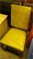 Yellow vinyl chair
