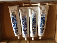 4 tubes of RTB silicone rubber