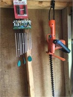 Hedge trimmer, wind chime, fix-it kit