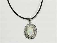 STERLING SILVER OPALITE PENDANT WITH FASHION