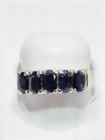 STERLING SILVER SAPPHIRE (2.50CT) RING