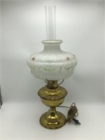 "Aladdin" Table Lamp with Glass Shade