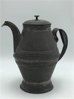 Primitive tin coffee pot