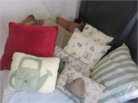 Bolster and decorative pillows