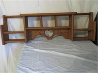 Wooden decorative shelf
