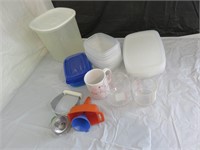 Food storage containers, pastry blender