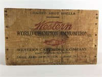 Wooden Western Ammunition Box