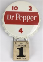 1962 Dr Pepper Bottle Cap Calendar Sign