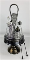 Silver Plated Table Condiment Service Set