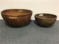 Two Early double handle baskets