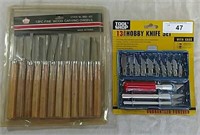 King 12 pc. Fine Wood Carving Chisels