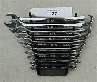 New 9 Pc. S-K Combination Wrench set  1/4 to 3/4