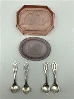Salts and Spoon Lot