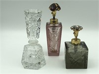 Three crystal perfumes