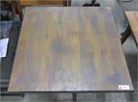Industrial Style Wood & Iron Table Adj Height