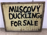 Primitive Duckling Farm Sign