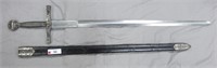 Excalibur Claymore Sword & Sheath (Not A Toy) 42"