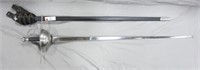 Rapier Sword & Sheath (Not A Toy) 48"l