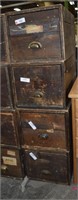 4 pcs Crate File Cabinets 13"h x 15"l x 24"d each