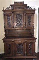 Absolutely Stunning Hand Carved Hardwood Cabinet