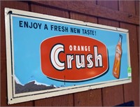 Orange Crush Lithograph Metal Sign