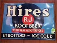 Hires Root Beer Lithograph Metal Sign