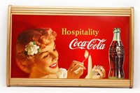 1959 Coca Cola Double Sided Cardboard Sign