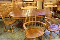 Keller oval dining table with 6 windsor chairs