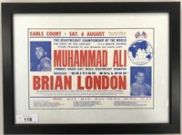 1966 Muhammad Ali vs Brian London Broadside