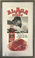 Willie Mays Alaga Syrup Advertisement Poster