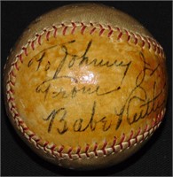 Babe Ruth Signed and Inscribed Baseball.