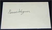 Honus Wagner Signature.